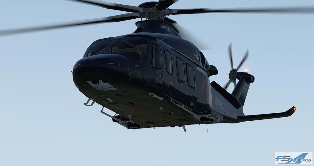 【x-plane11】[x-rotors]aw139(古斯特维斯特兰公司aw139直升机)