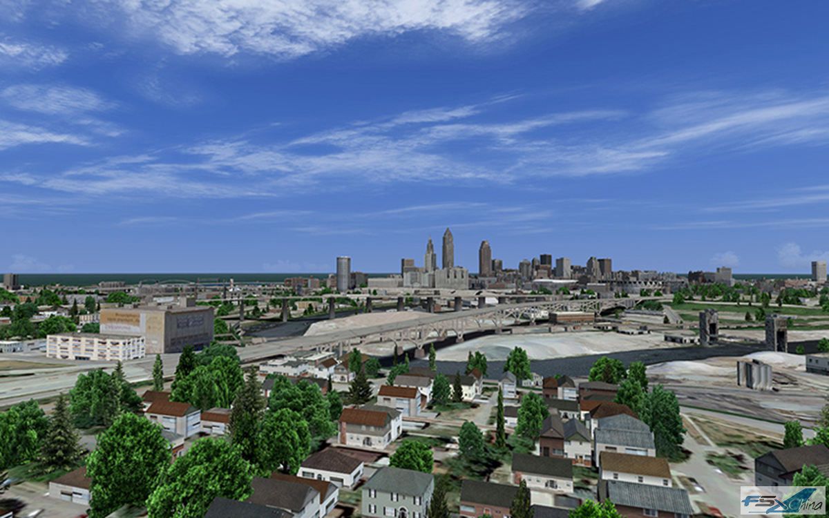p3dv5aerosoft美国克利夫兰城市地景uscitiesxcleveland