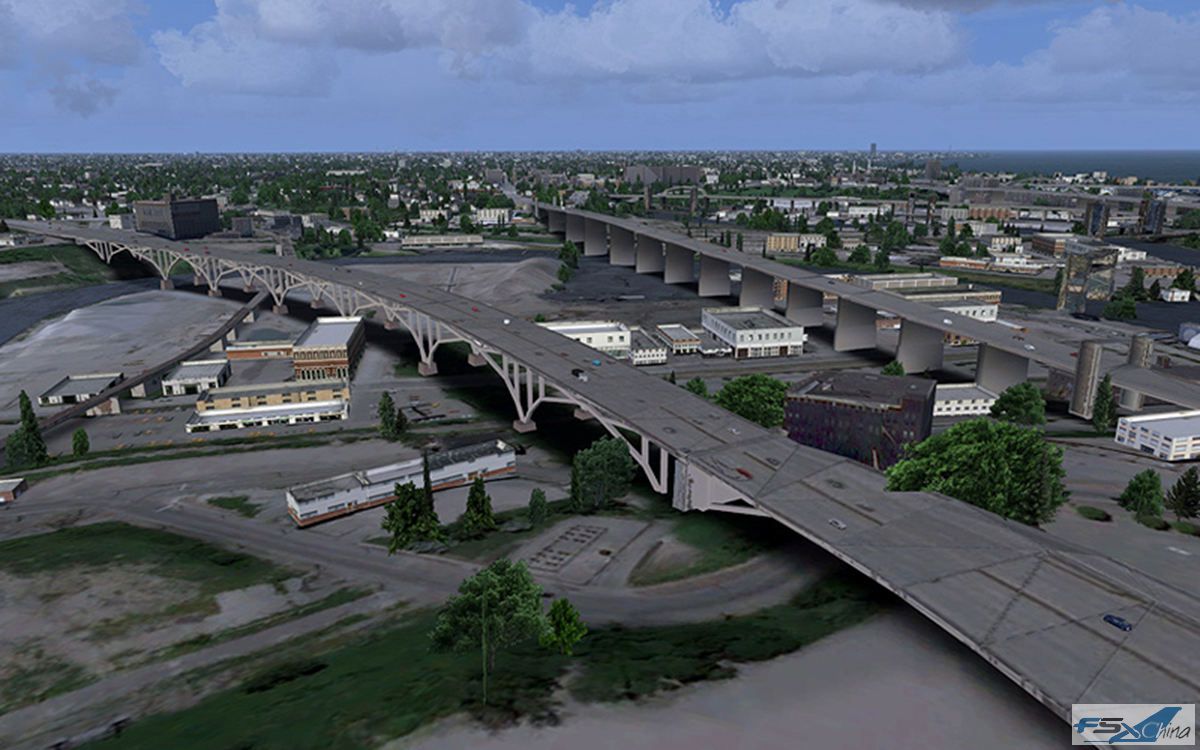 p3dv5aerosoft美国克利夫兰城市地景uscitiesxcleveland