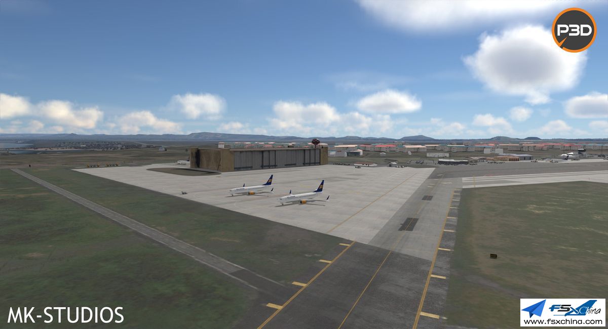 【p3dv4】[mk studios]冰岛凯夫拉维克国际机场(bikf