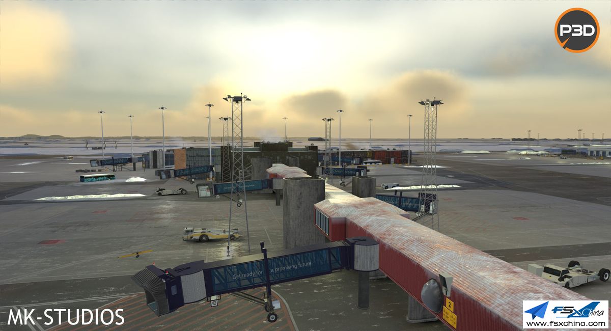 【p3dv4】[mk studios]冰岛凯夫拉维克国际机场(bikf